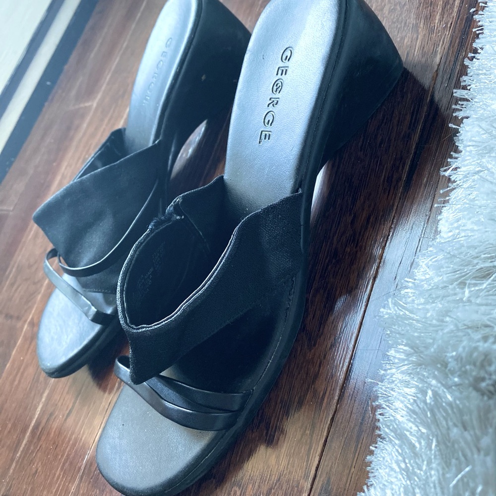 Black George Wedges - Picture 4 of 4